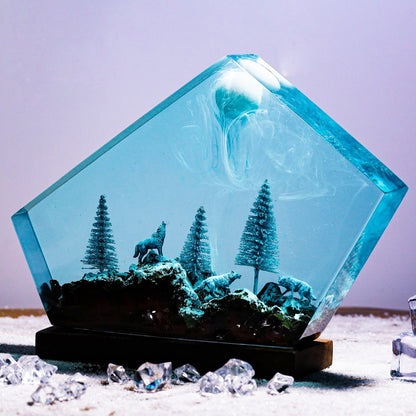 Mysterious Undersea Fossil Epoxy Lamp – LY016-1