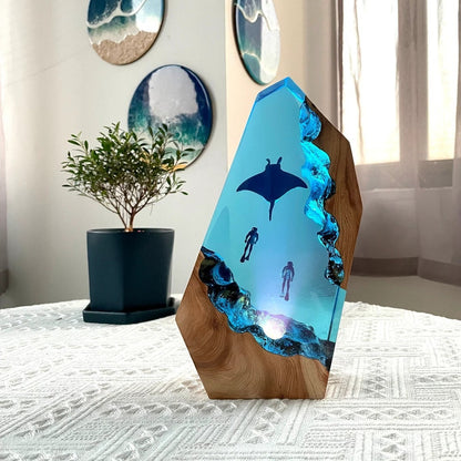 Ocean Crystal Epoxy Lamp – LY003-1