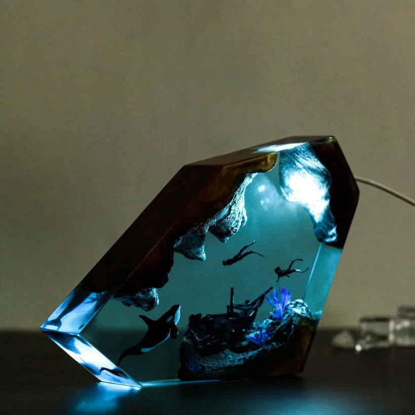 Serene Ocean Epoxy Lamp – LY023-1