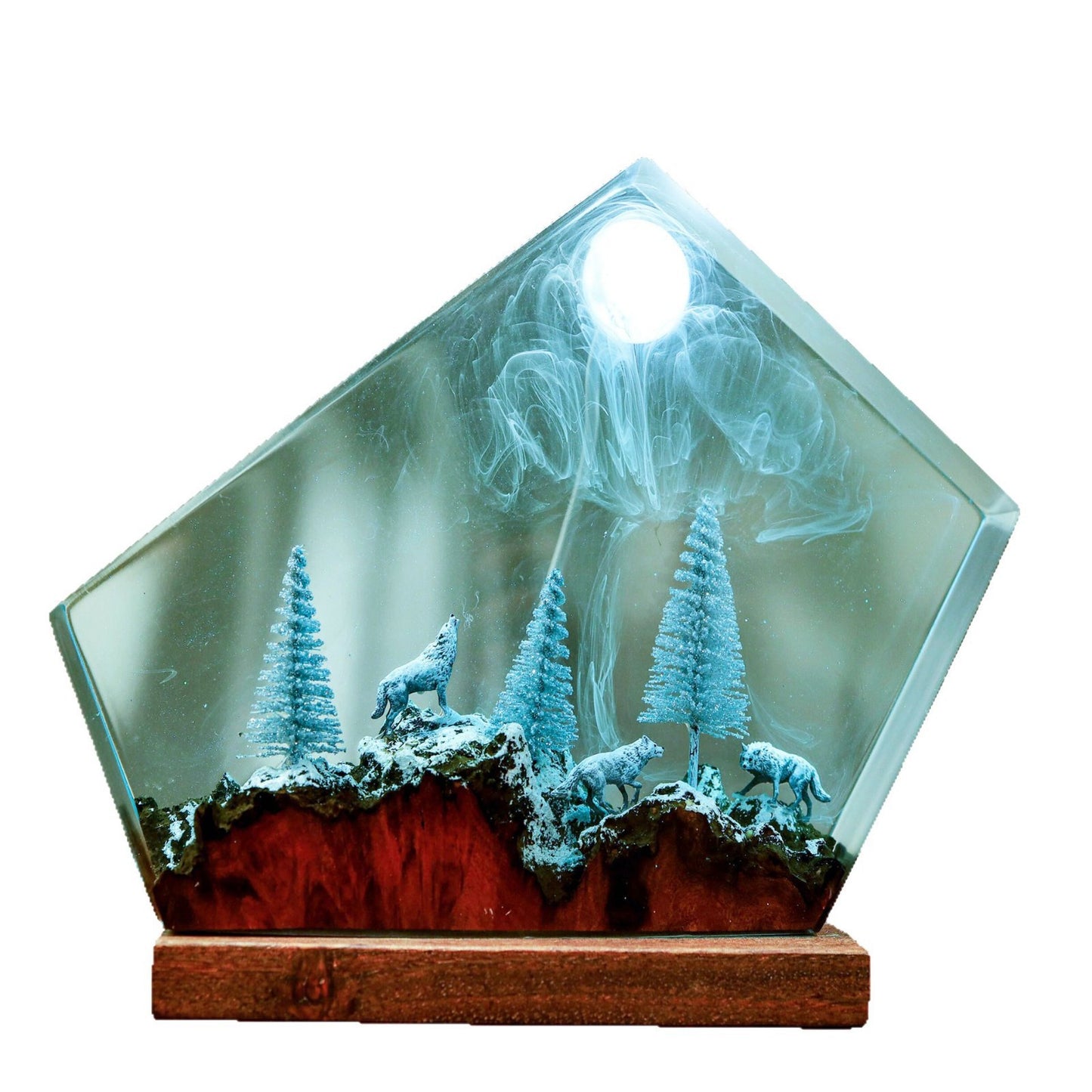 Mysterious Undersea Fossil Epoxy Lamp – LY016-1