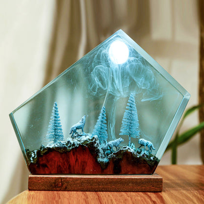 Mysterious Undersea Fossil Epoxy Lamp – LY016-1