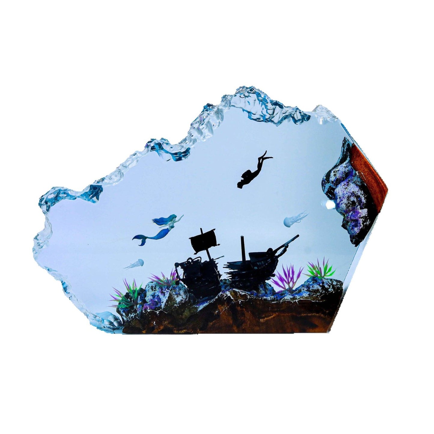 Blue Ocean Breath Epoxy Lamp – LY018-1