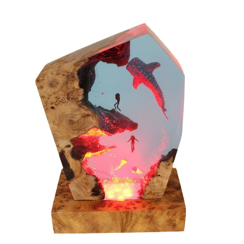 Mystical Ocean Epoxy Lamp – LY002-1
