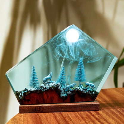 Mysterious Undersea Fossil Epoxy Lamp – LY016-1