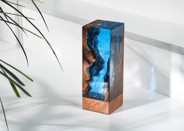 Epoxy Lamp – Custom Night Light Deep Blue Sea