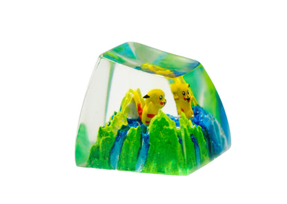 Keycap Pikachu Grass Waterfall | Artisan Mechanical Keycap