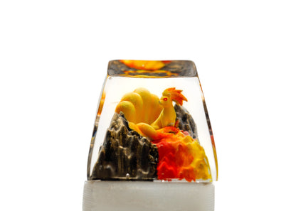 Keycap Ninetales Fire Base | Artisan Mechanical Keycap
