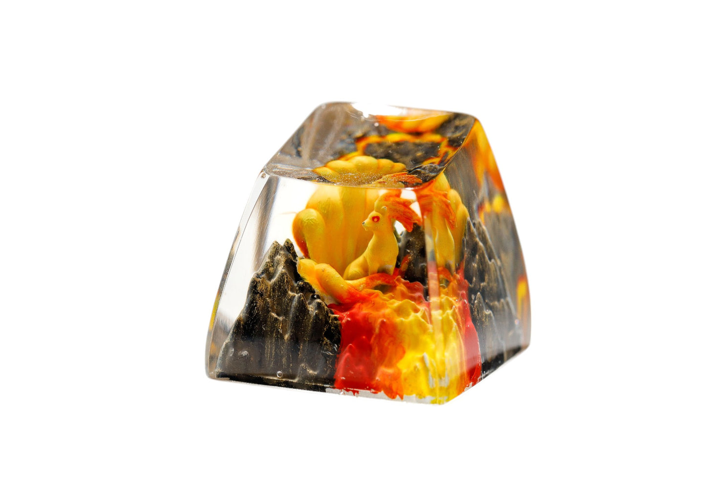Keycap Ninetales Fire Base | Artisan Mechanical Keycap