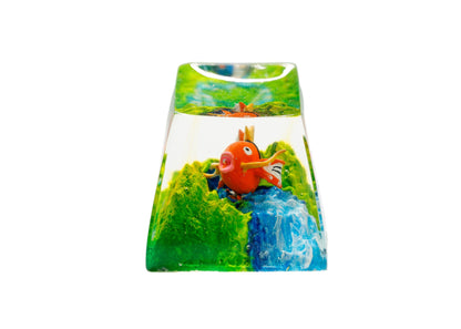 Keycap Magikarp Grass Waterfall | Artisan Mechanical Keycap