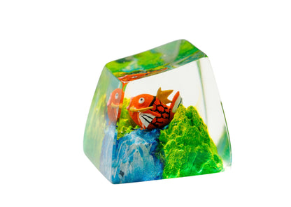 Keycap Magikarp Grass Waterfall | Artisan Mechanical Keycap