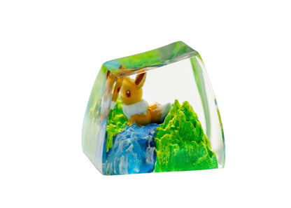 Keycap Eevee Grass Waterfall | Artisan Mechanical Keycap