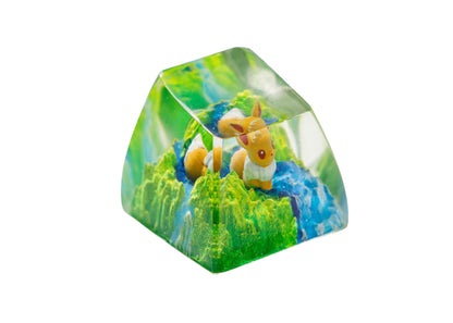 Keycap Eevee Grass Waterfall | Artisan Mechanical Keycap