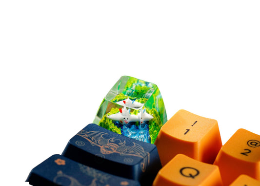 Keycap Togekiss Grass Waterfall | Artisan Mechanical Keycap