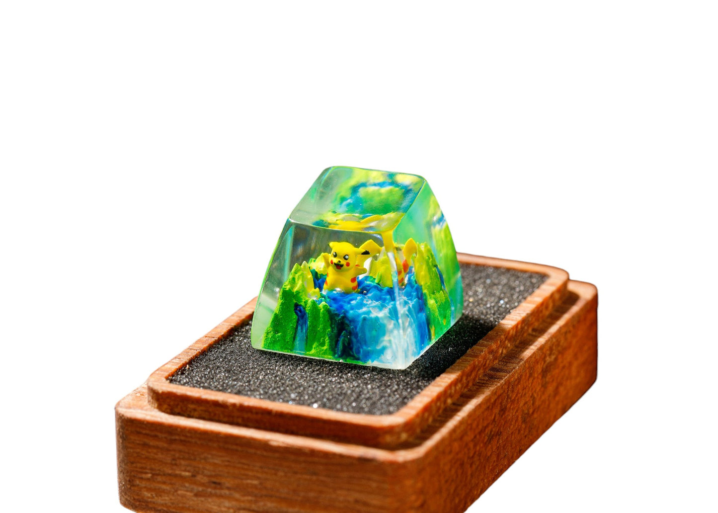Keycap Pikachu Grass Waterfall | Artisan Mechanical Keycap