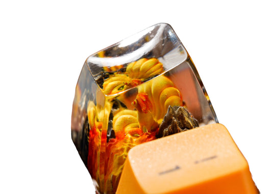 Keycap Ninetales Fire Base | Artisan Mechanical Keycap