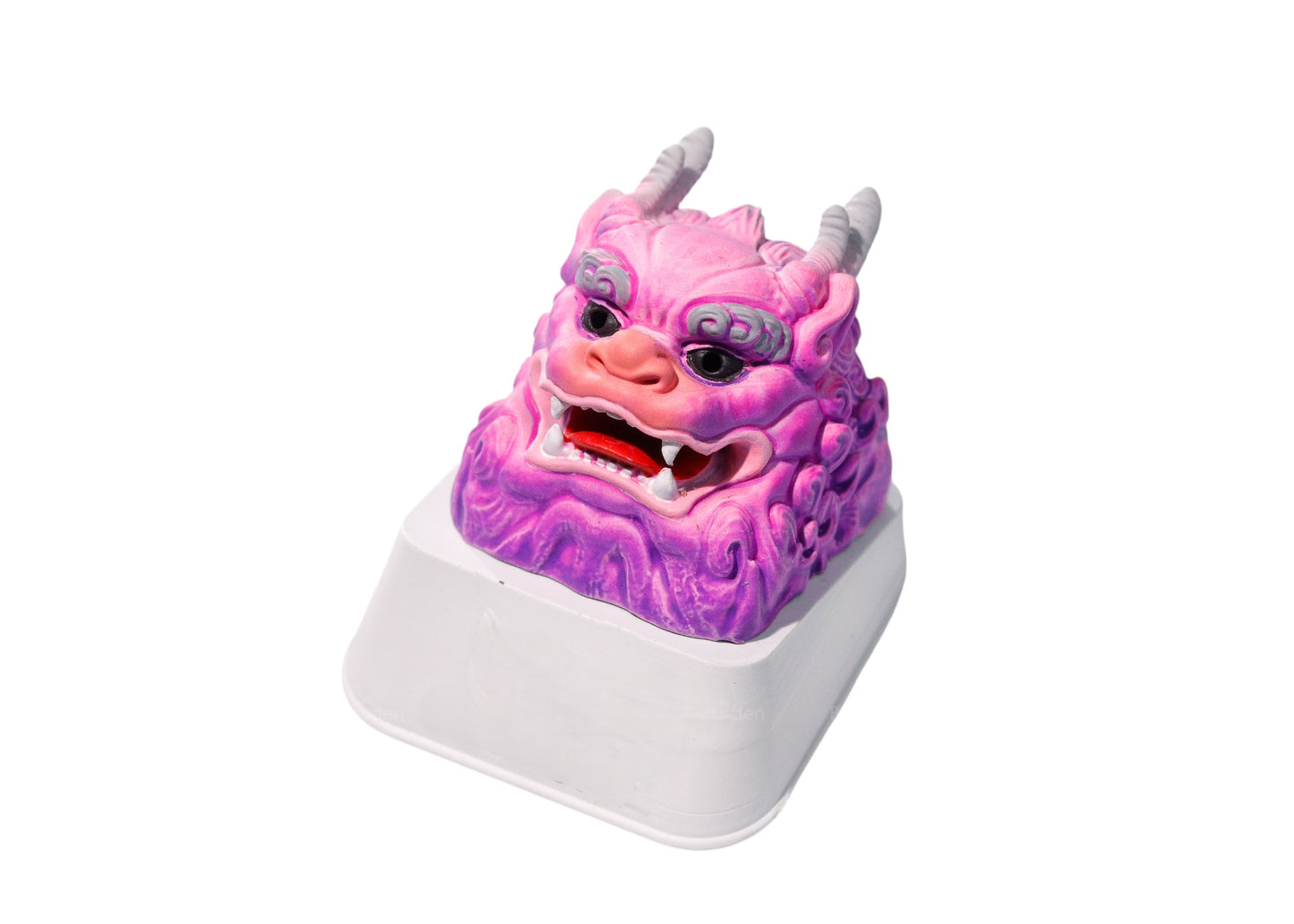 Keycap Unicorn Purple Red Horizontal Brow | Artisan Keycap