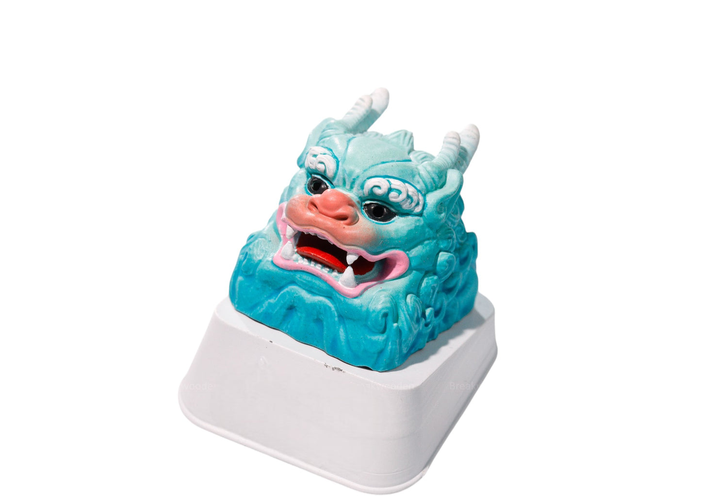 Keycap Unicorn Jade Blue Horizontal Brow | Artisan Keycap