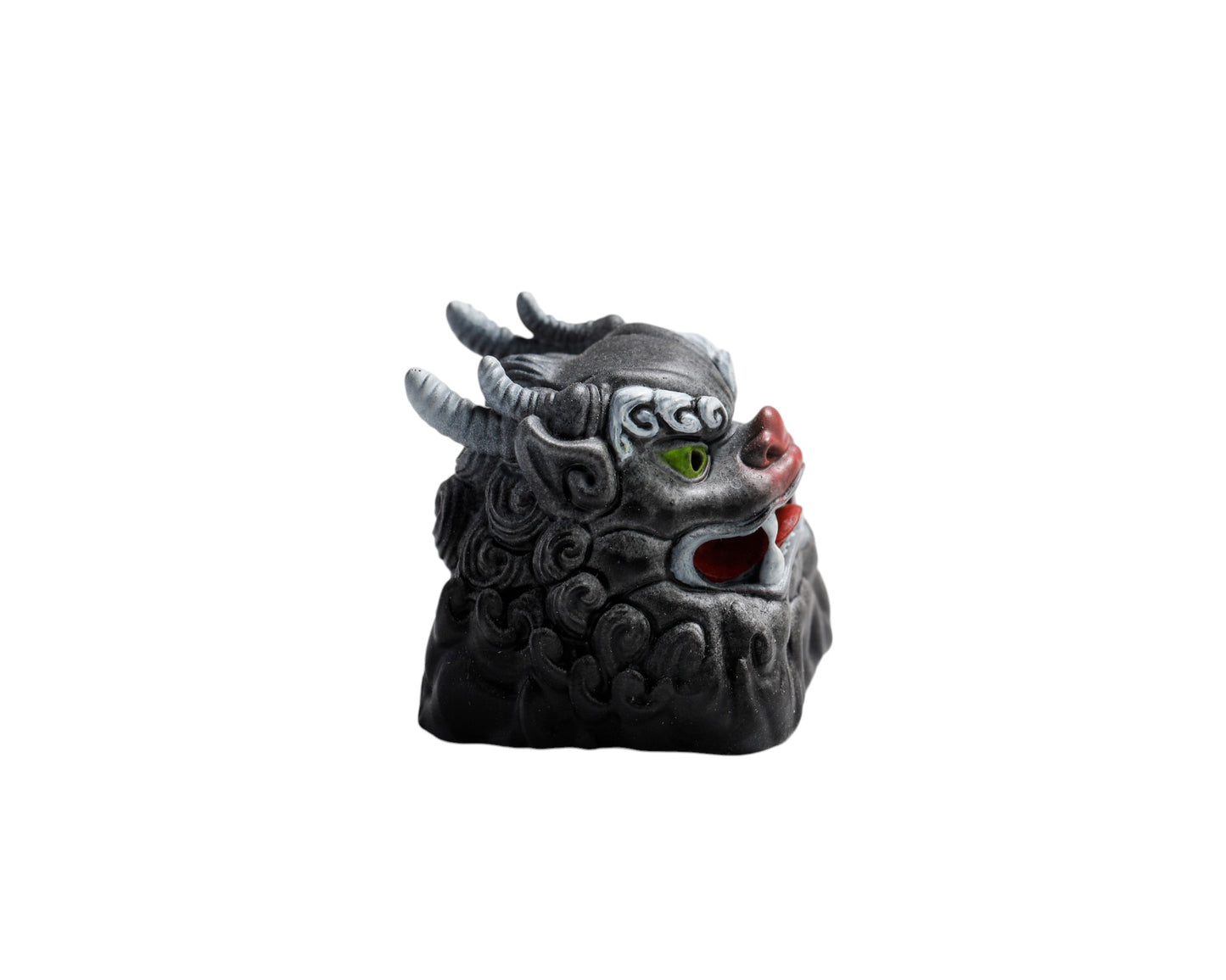 Keycap Unicorn Black Gray Horizontal Brow | Artisan Keycap