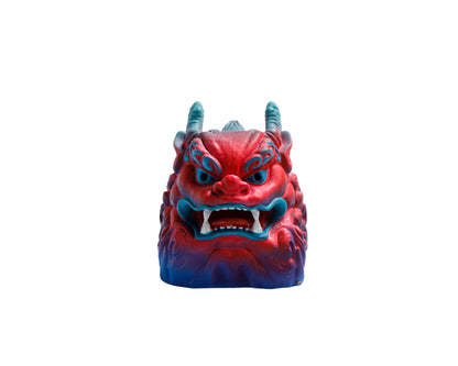 Keycap Unicorn Blue Red Diagonal Brow | Artisan Keycap