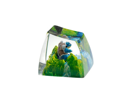 Keycap Blastoise Water Base | Artisan Mechanical Keycap