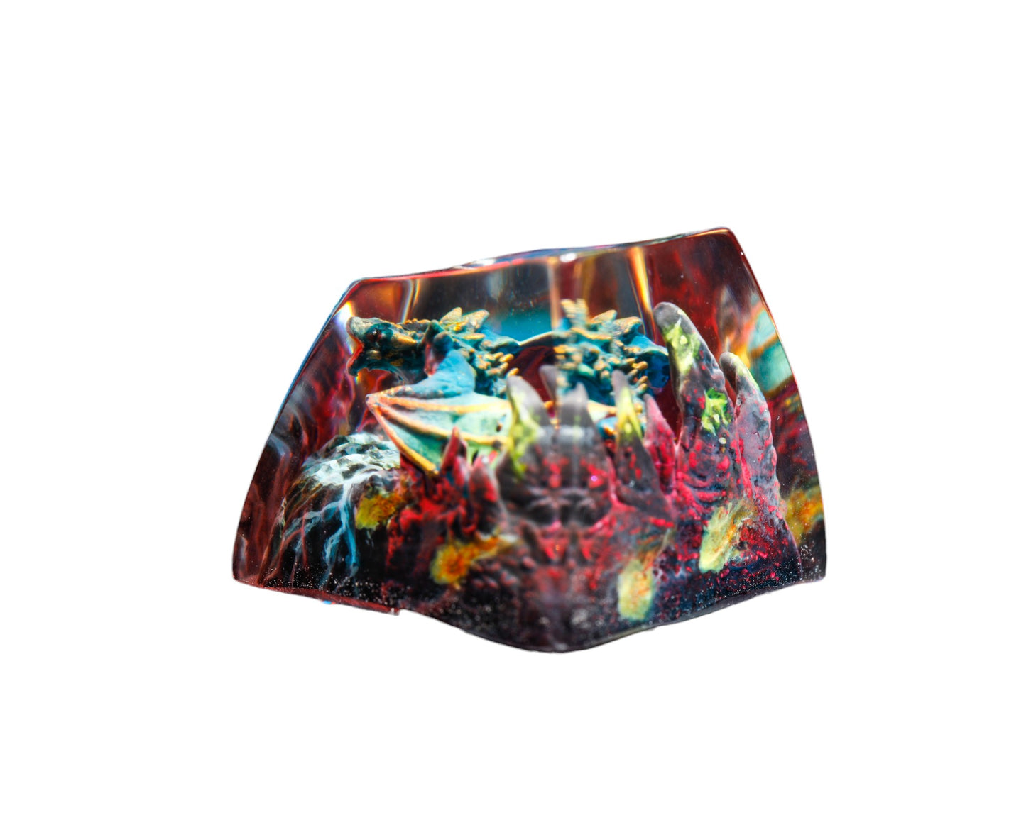 Keycap Blue Dragon Lightning Base | Artisan Keycap