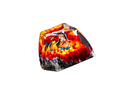 Keycap Luffy 3 Fire Base | Artisan Mechanical Keycap
