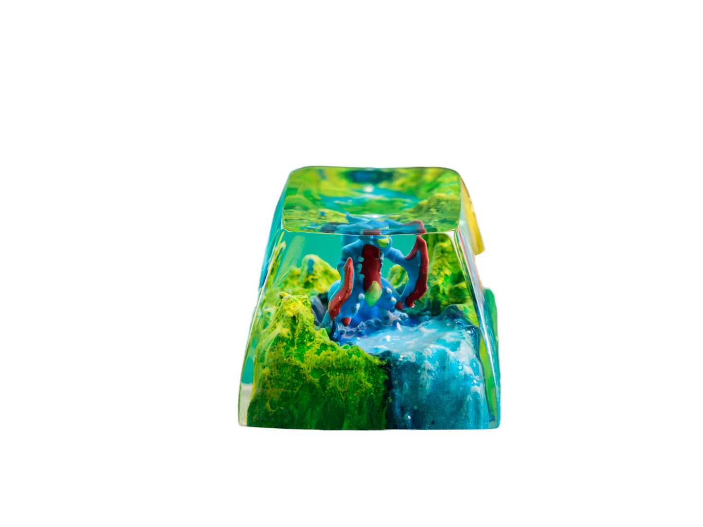 Keycap Garchomp Grass Waterfall | Artisan Mechanical Keycap