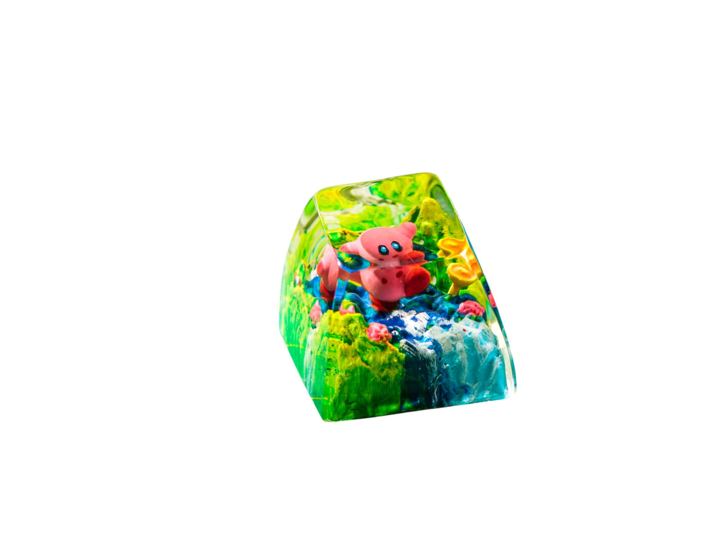 Keycap Kirby Grass Waterfall | Artisan Mechanical Keycap