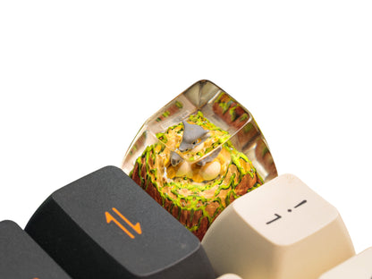 Keycap Cubone Yellow Base | Artisan Mechanical Keycap