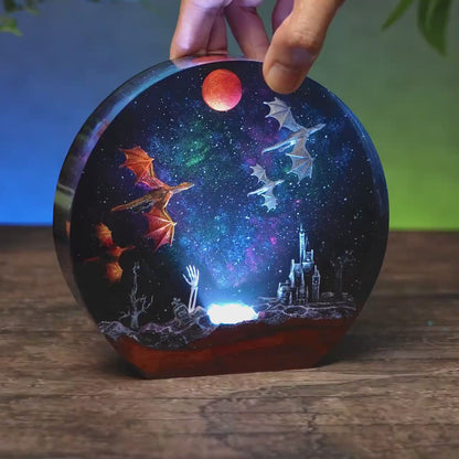 Green Celestial Epoxy Lamp – LY428