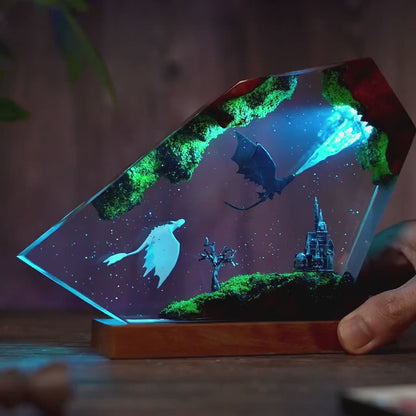 Green Crystal Epoxy Lamp – LY458