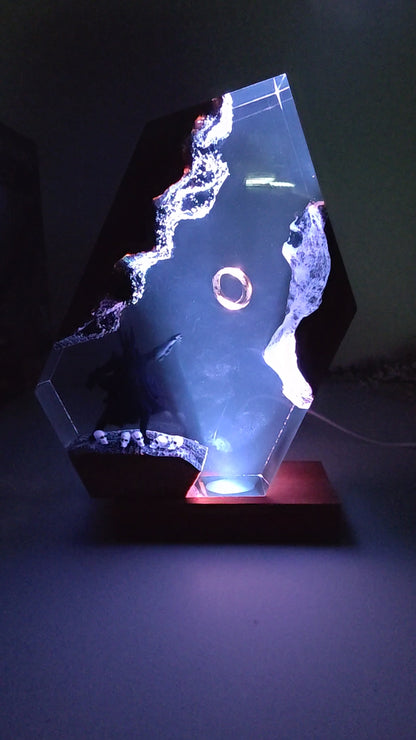 Feng Shui Fire Dragon Epoxy Lamp – LY299