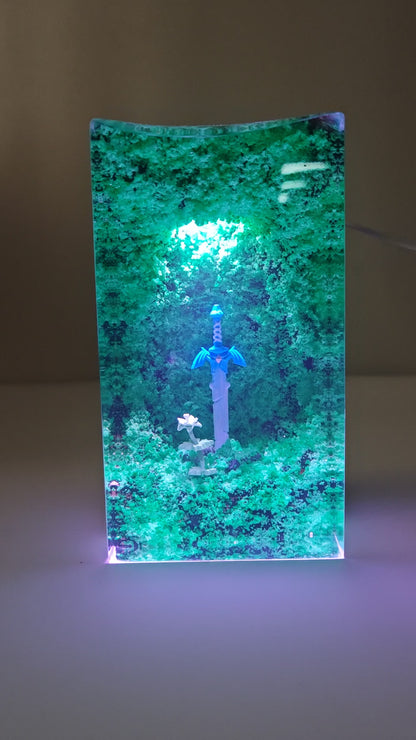 Emerald Forest Epoxy Lamp – LY418