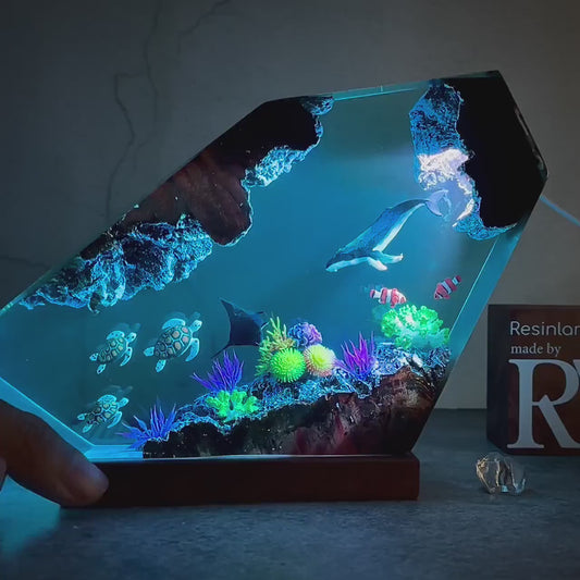 Epoxy Resin Decorative Lamp – Whale LY160