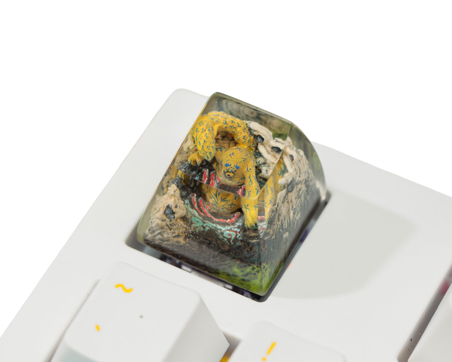 Keycap One Tail Blue Gray Base | Artisan Keycap