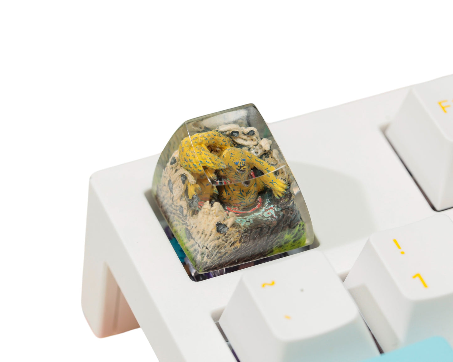 Keycap One Tail Blue Gray Base | Artisan Keycap