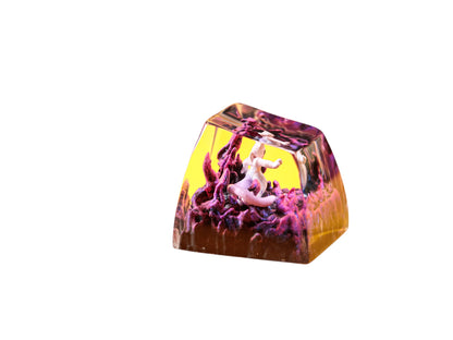 Keycap Mewtwo Purple Base | Artisan Mechanical Keycap