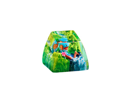 Keycap Mudkip Grass Waterfall | Artisan Mechanical Keycap
