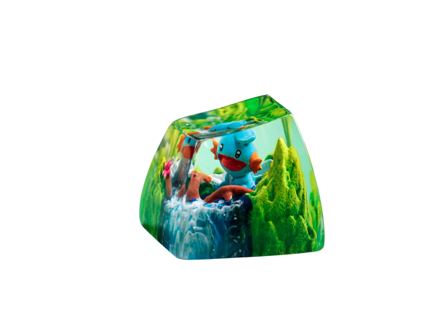 Keycap Mudkip Grass Waterfall | Artisan Mechanical Keycap
