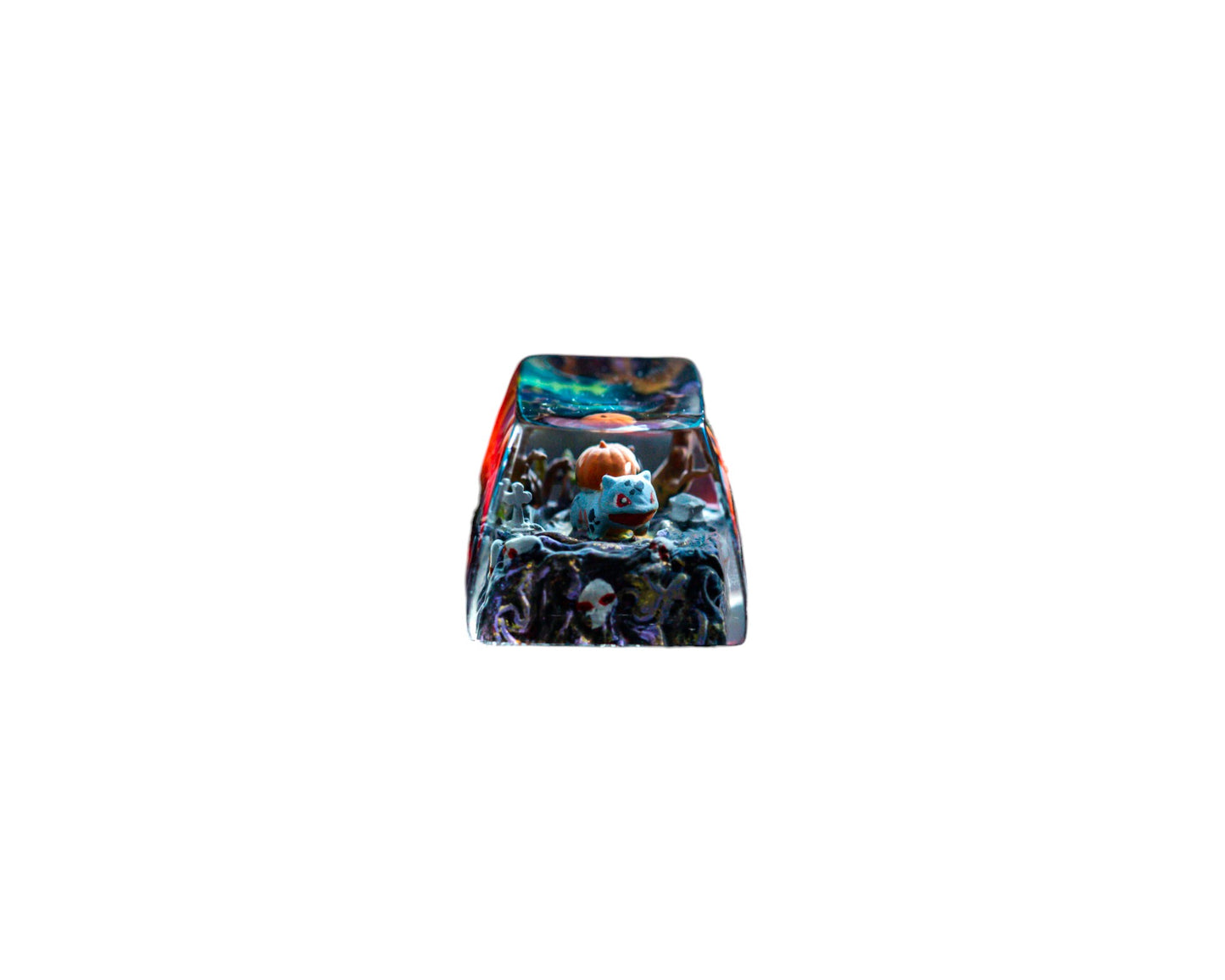 Keycap Halloween Bulbasaur | Artisan Mechanical Keycap