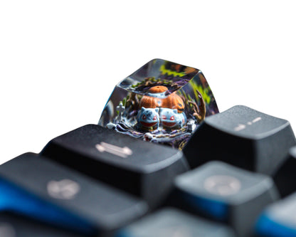 Keycap Halloween Bulbasaur | Artisan Mechanical Keycap